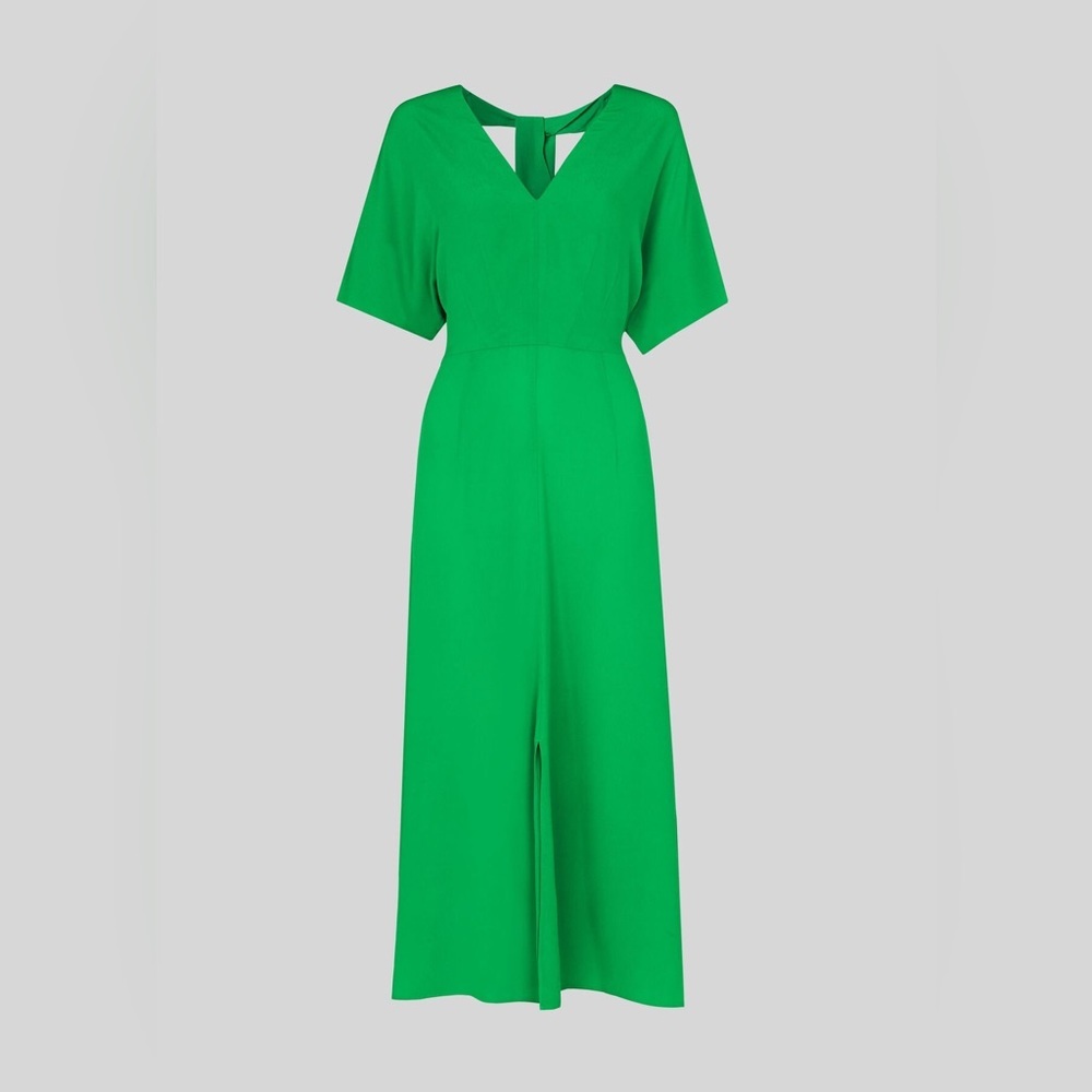 Whistles Zelena green midi dress 2 - Picture 4 of 13